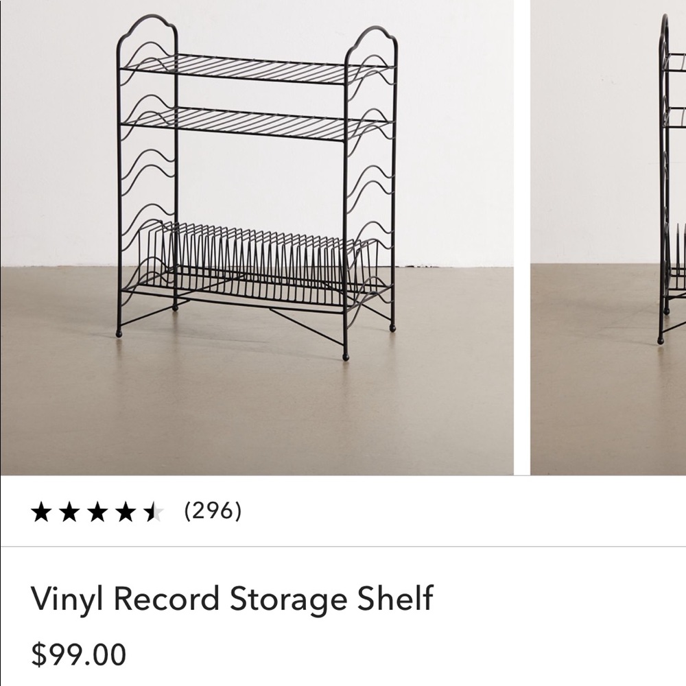 Vinyl Record Storage Shelf